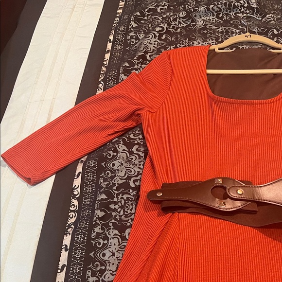 Signature by Robbie Bee Red Asymmetrical Dress - Picture 7 of 14